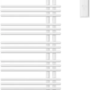 Pas Cher Radiateur de bain Zehnder Yucca Asym Blanc Résistance électrique à droite